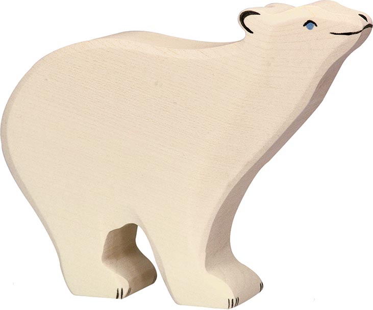 Holztiger Eisbär