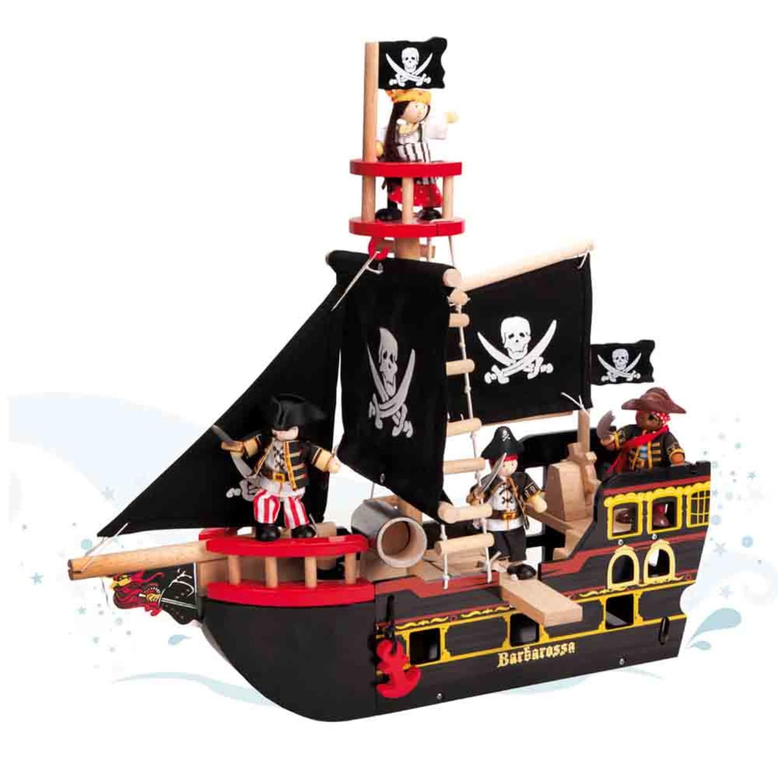 Le Toy Van Barbarossa Piratenschiff & Figure
